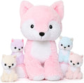 Fox Stuffed Animals Set with Baby Inside - Soft 19 in Plush for Kids