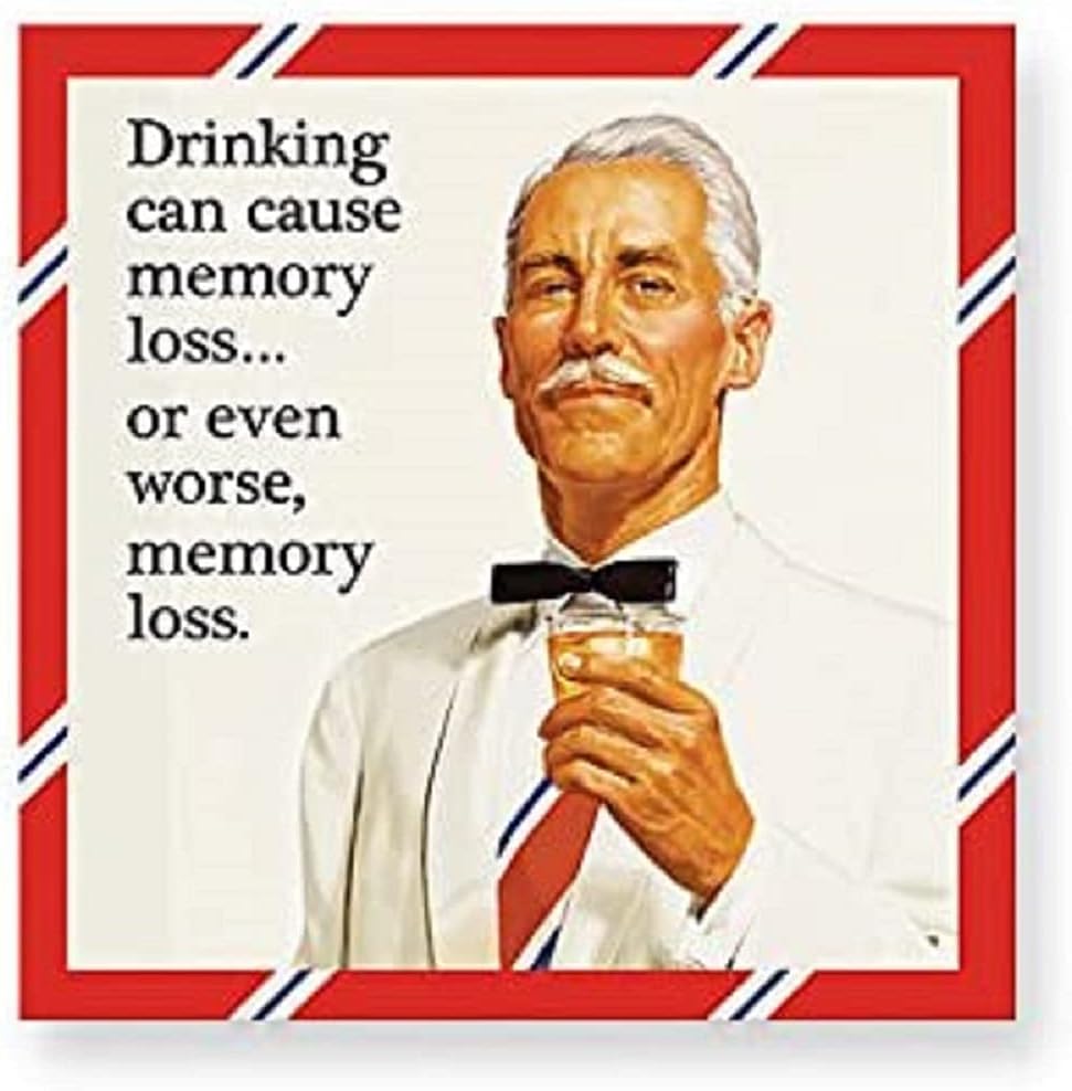 Memory Loss Cocktail Napkins - Fun & Colorful 5 Set