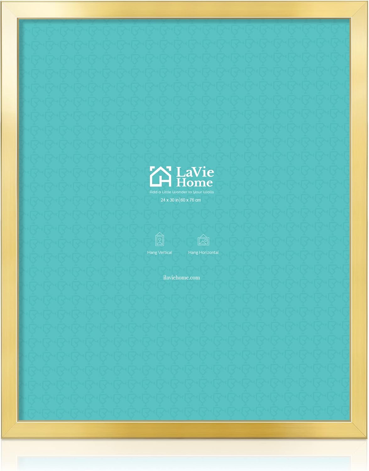 24x30 Gold Picture Frame with High Definition Plexiglass