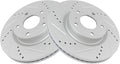 TRQ Front Performance Brake Rotors Set for INFINITI G35 & 350Z