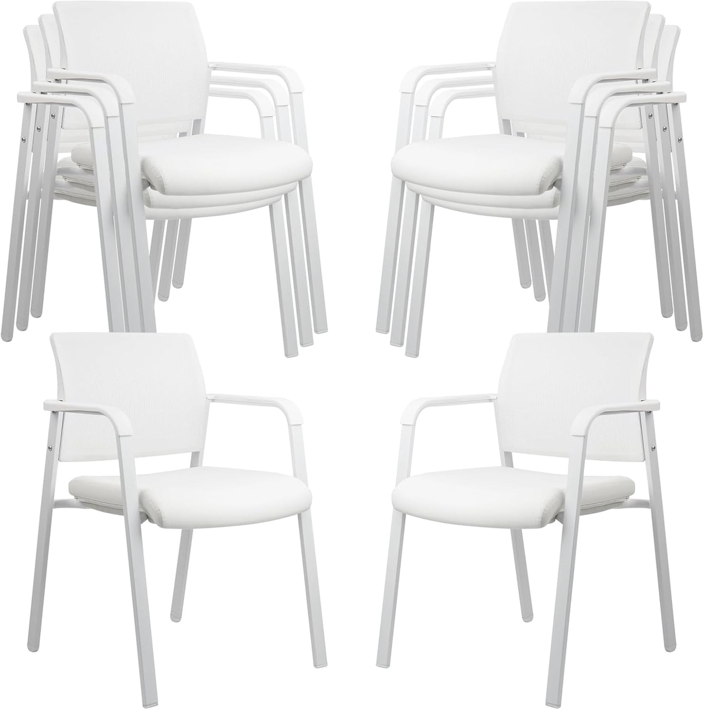 CLATINA Stacking Office Chairs with Ergonomic Support and Style