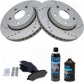 Front Performance Brake Pad & Rotor Kit for 2007-2018 Jeep Wrangler
