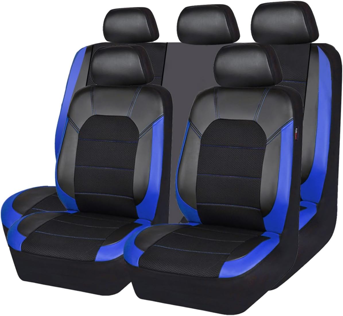CAR PASS Leather Seat Covers for Sporty Automotive Style