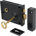 A29 Heavy Duty Cast Iron Horizontal Rim Lock - Vintage Hardware