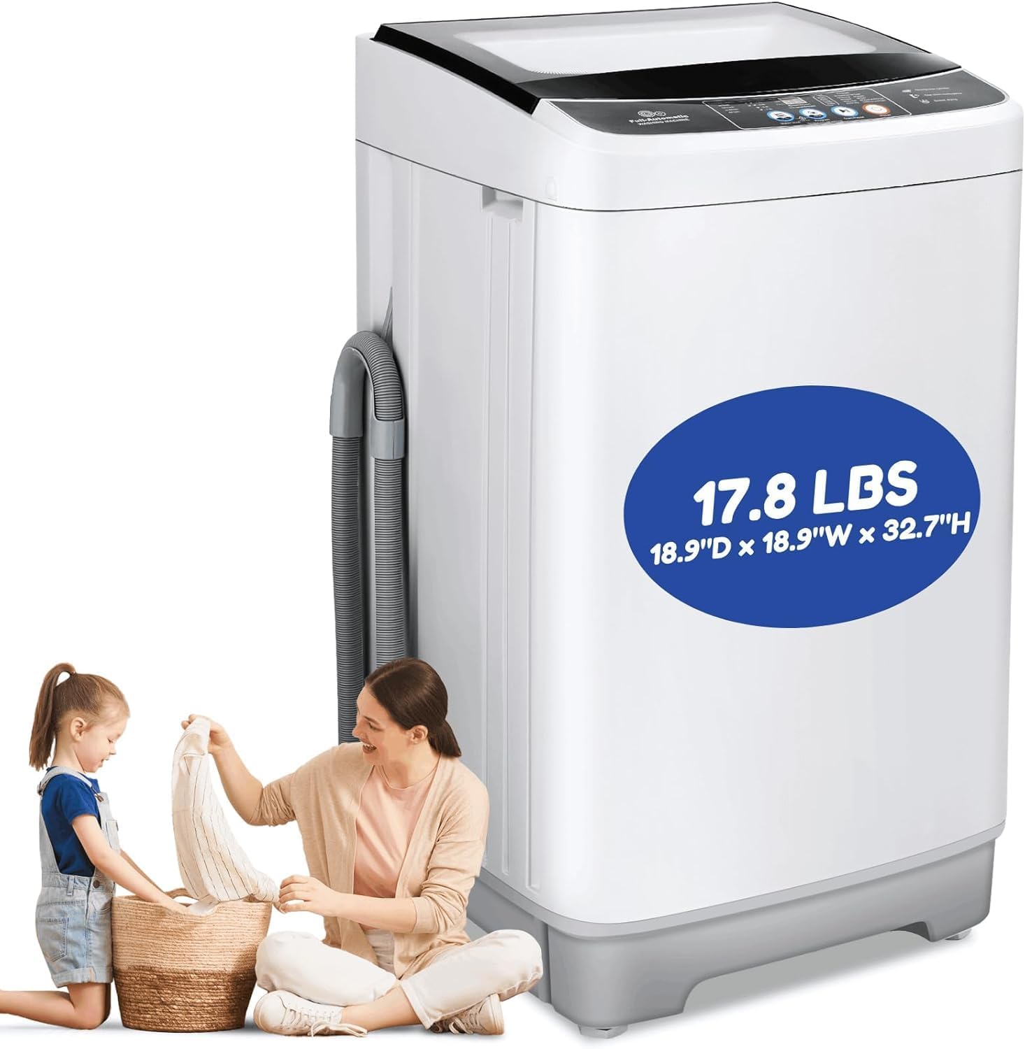 Portable Washing Machine with Large Capacity for Compact Living