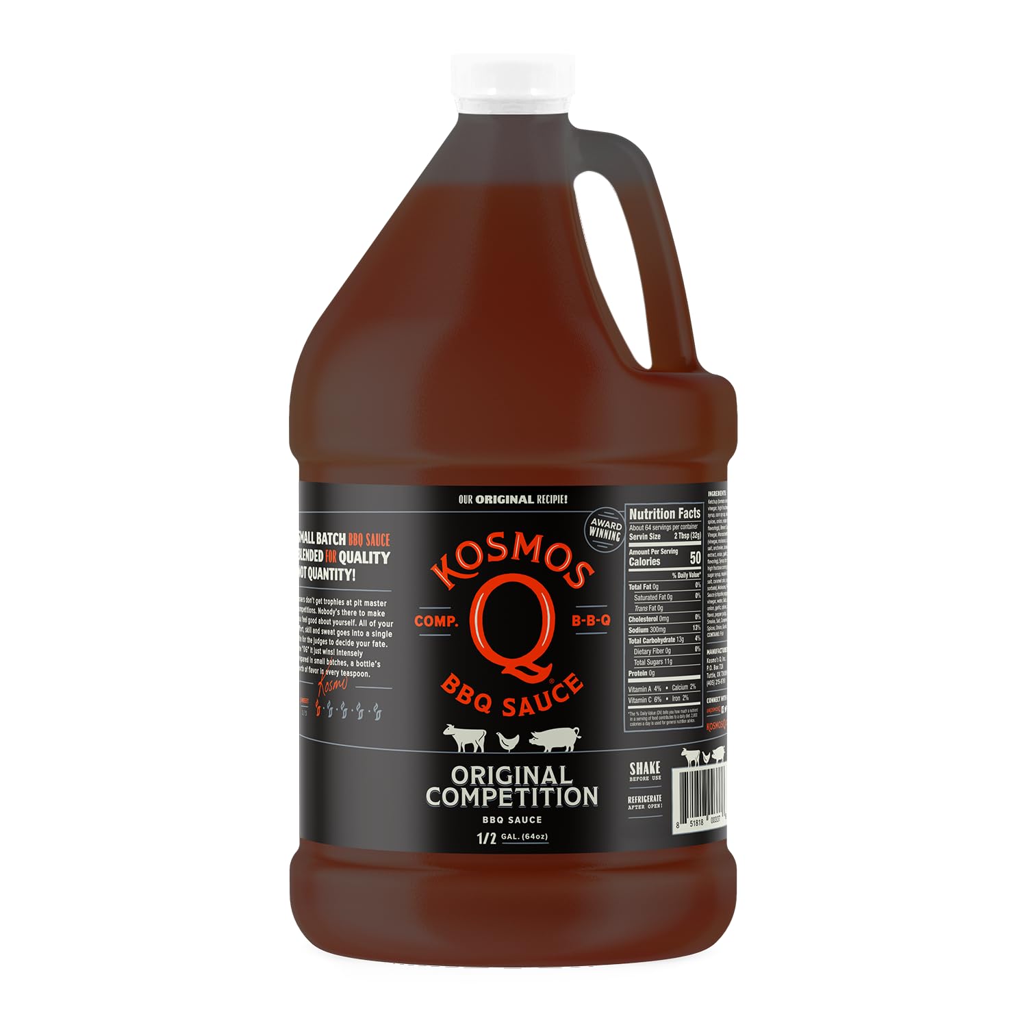 Kosmos Q Original Competition BBQ Sauce for Ribs & More