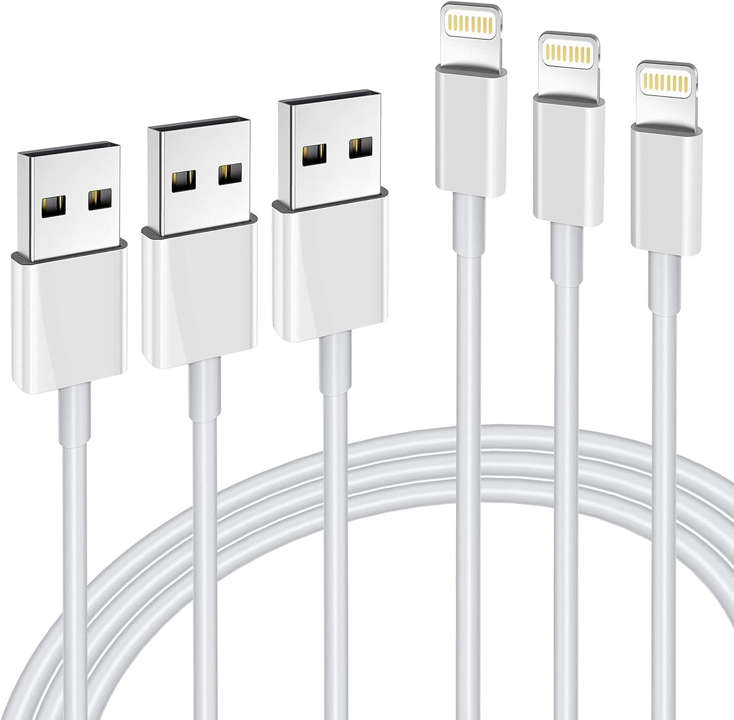 Fast Charge 3Pack Lightning Cable Set - Hi-Mobiler