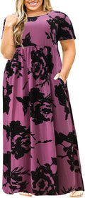 Nemidor Plus Size Maxi Dress for Curvy Women (Style M18H)