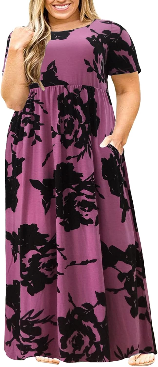 Plus Size Maxi Dresses for Curvy Women - Summer Casual Style