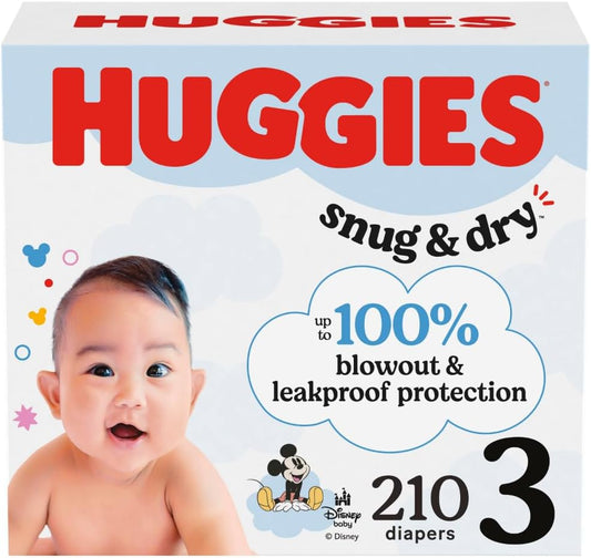 Huggies Size 3 Diapers for Ultimate Snug & Dry Protection