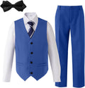 Royal Blue Boys Suit Slim Fit Teen & Toddler - Formal Dress Set