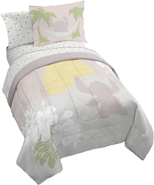 Disney Lilo and Stitch Twin Size Comforter Set - 5 Piece Bedding