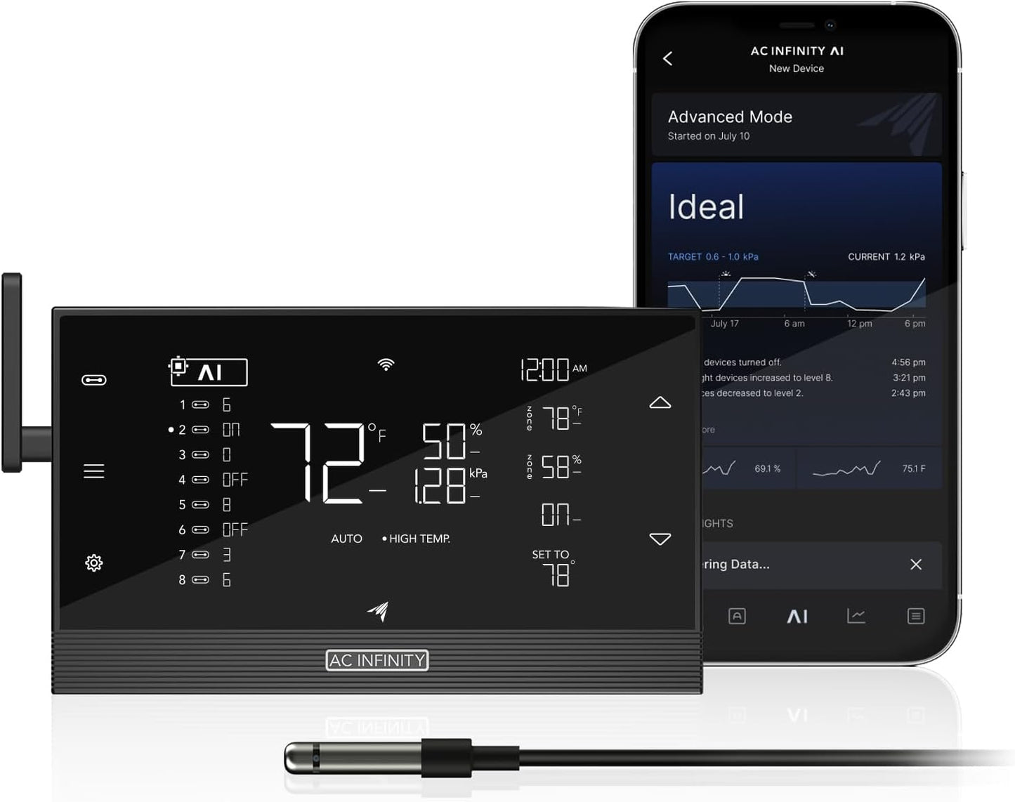 AC Infinity Controller AI+ for Optimal Grow Environment Control