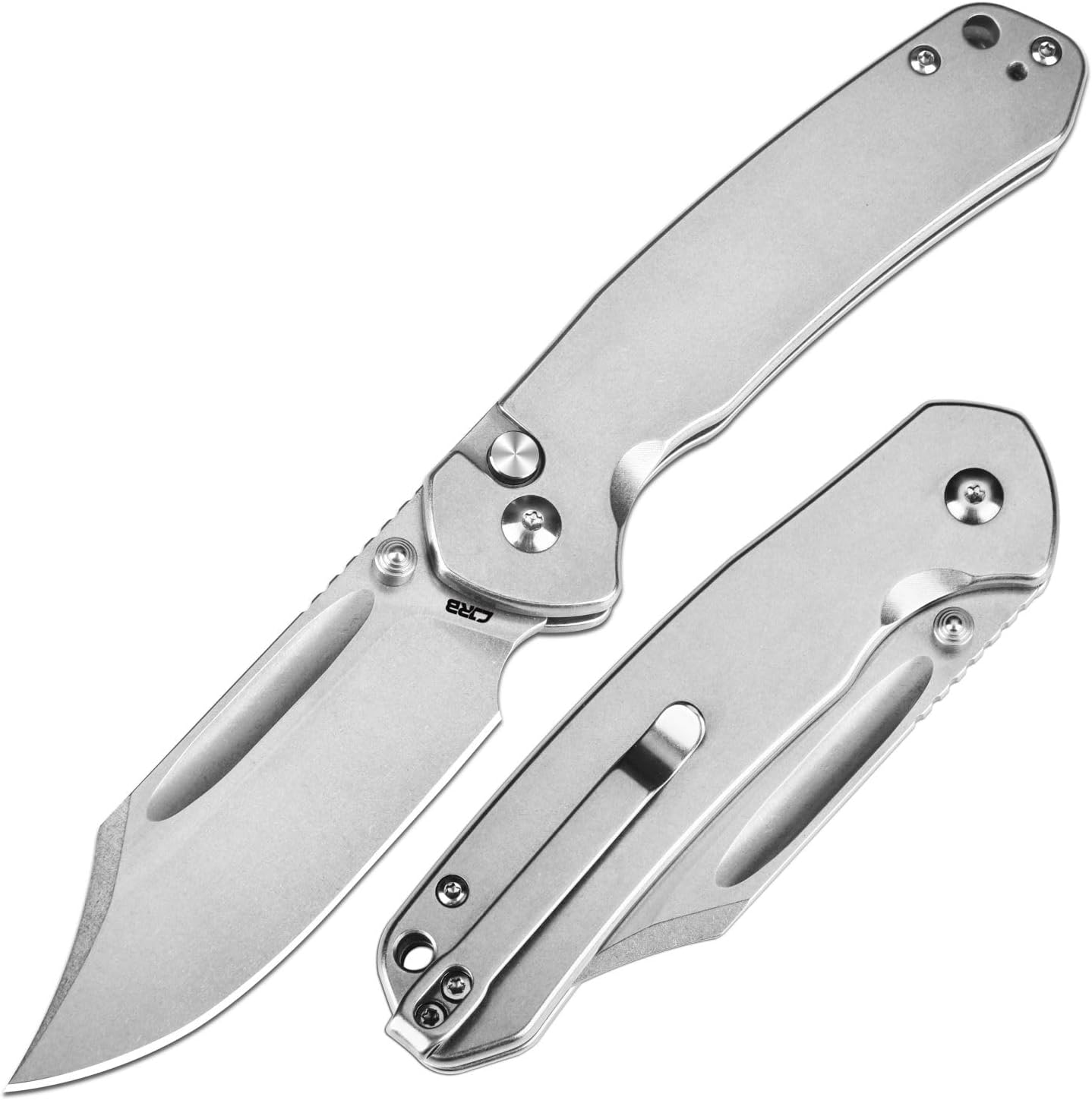 CJRB Bowie Pyrite Pocket Knife - Versatile EDC Folding Knife