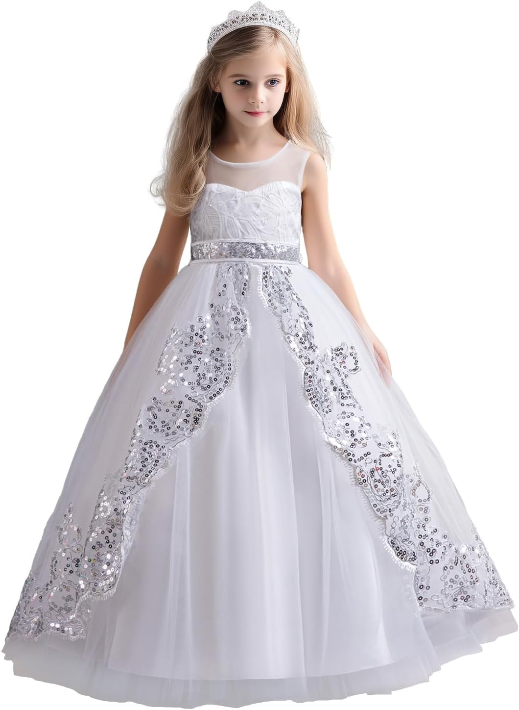 TTYAVO Girls Pageant Princess Flower Dress for Special Events