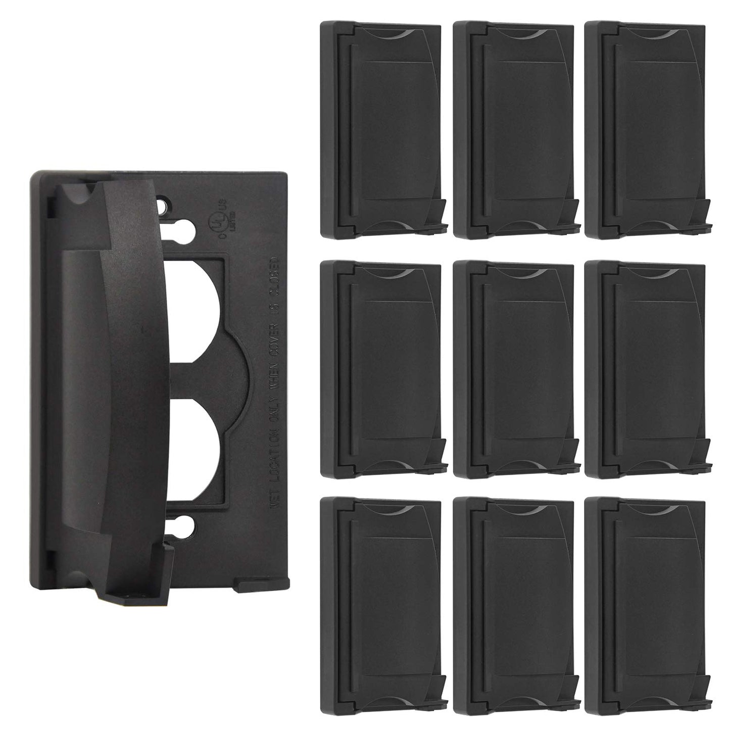 BESTTEN 10 Pack Outdoor Outlet Cover for Duplex Receptacles