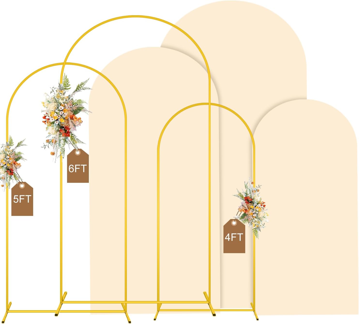 MODFUNS Metal Arch Backdrop Stand Set for Stunning Events
