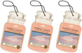 Yankee Candle Car Jar Pink Sands Air Freshener Pack of 3 - Tropical