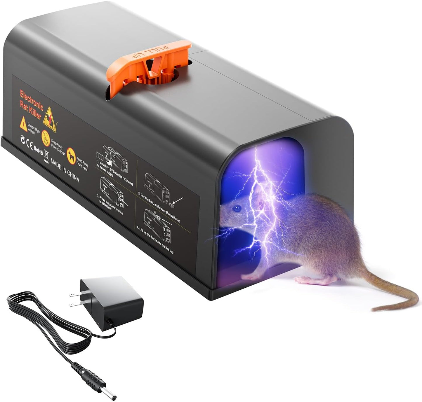 Rechargeable Rodent Zapper - Instant Rat Killer