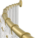 Curved Shower Curtain Rod 48 to 72 in Adjustable - More Shower Space