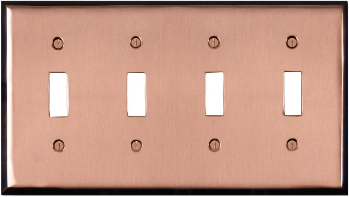 Switch Hits Pink Antique Copper Outlet Wall Plate for Any Room