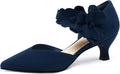 Coutgo Womens Low Kitten Heels Dressy Pumps - Comfortable (Style R4C9)