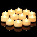 Battery Operated Tea Lights Candles 150 Pack - Warm White Realistic