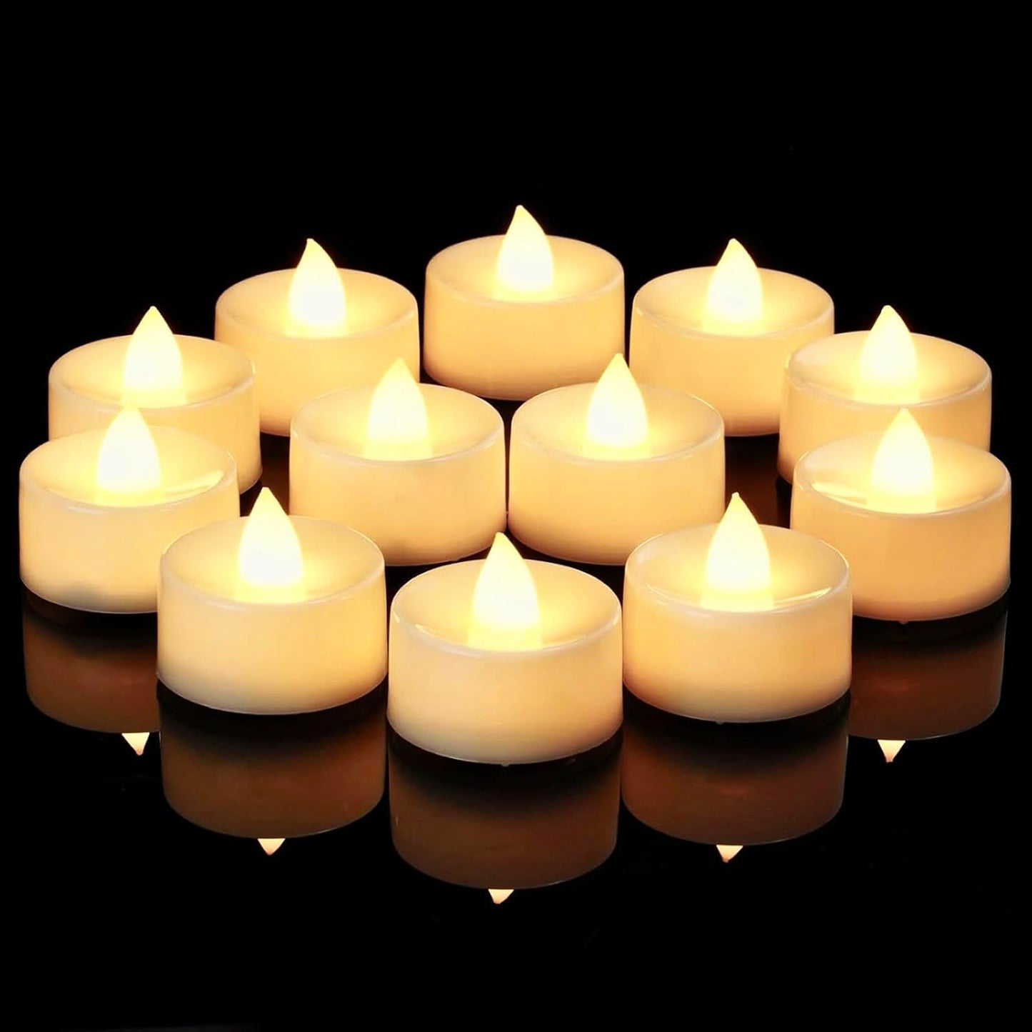 Amagic 150 Pack Battery Operated Tea Lights for Any Occasion