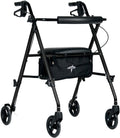 Medline Superlight Aluminum Rollator, Black - Ultra-Lightweight
