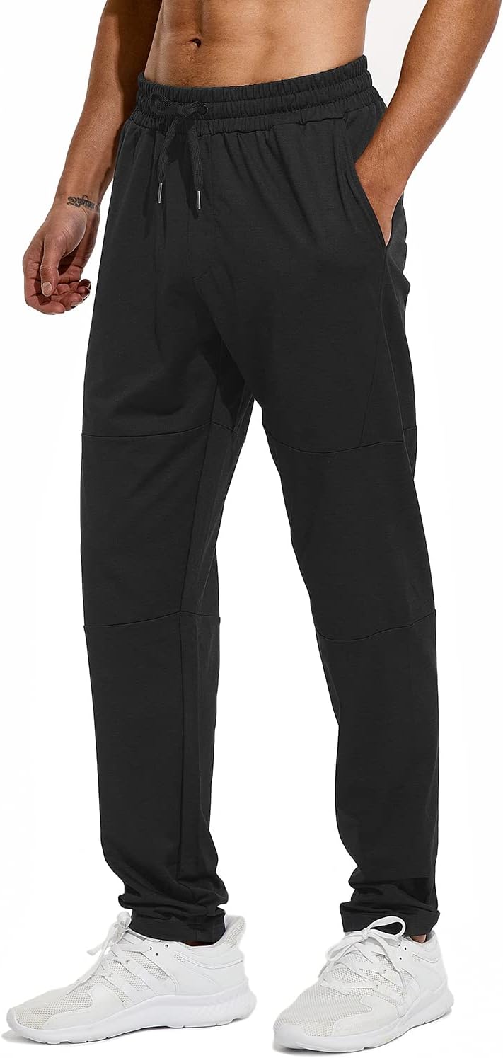Tall Mens Sweatpants with Zipper Pocket for Extra Comfort