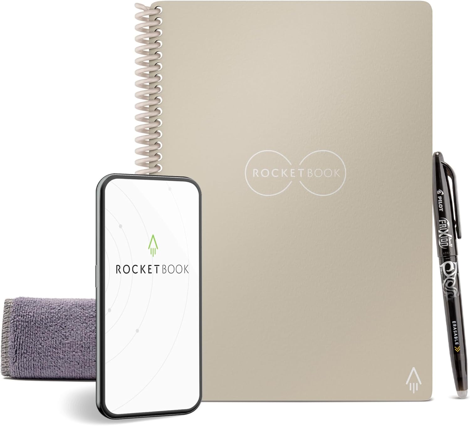 Rocketbook Reusable Spiral Notebook - App-Connected Genius