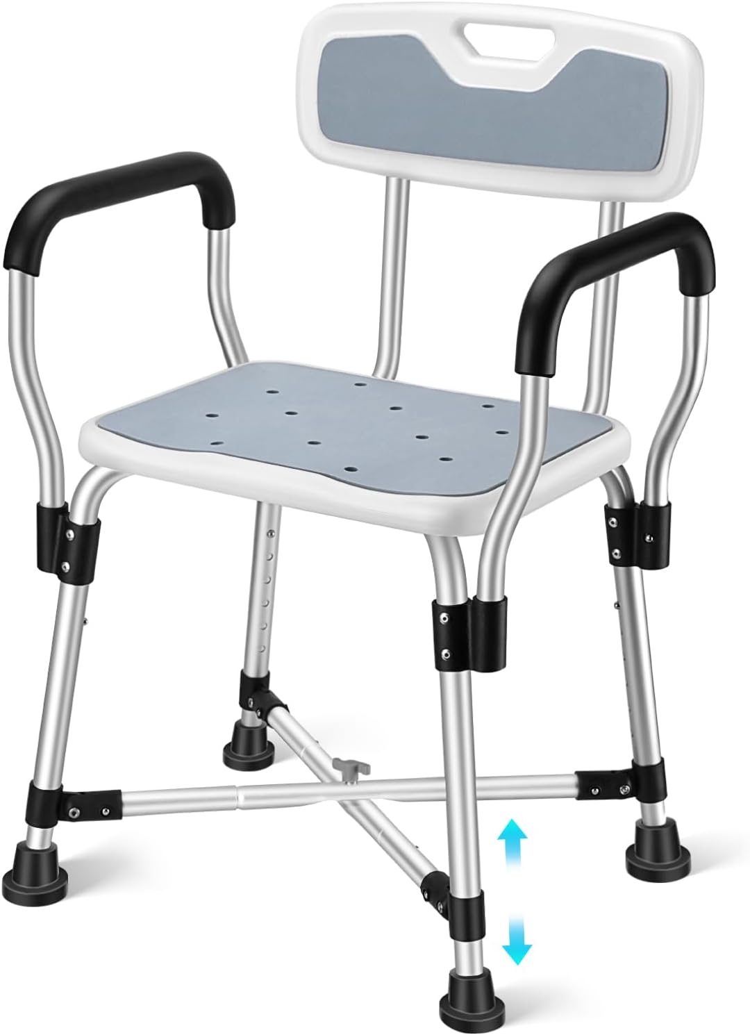 Padded Shower Chair: Comfort & Safety, 275 lbs Capacity