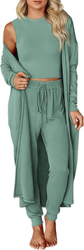 KIRUNDO 3 Piece Lounge Sets for Women - Travel Friendly Fall Outfit