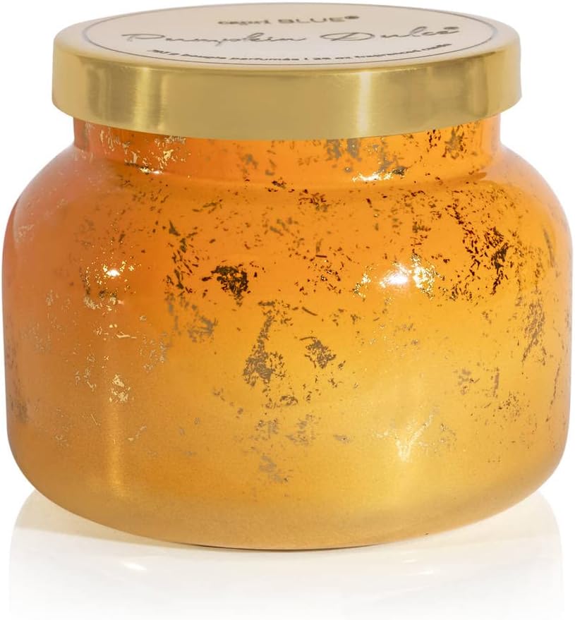 Pumpkin Dulce Oversized Glimmer Jar Candles for Cozy Homes