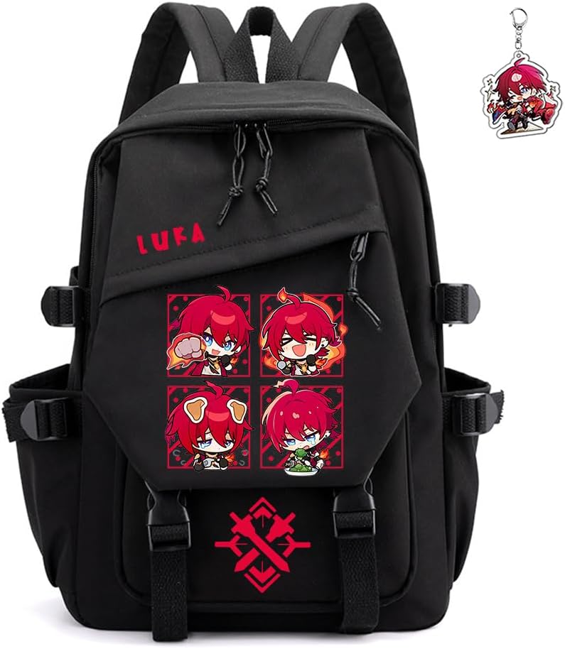 Honkai Star Rail Backpack for Kawaii Anime Lovers - Firefly Black