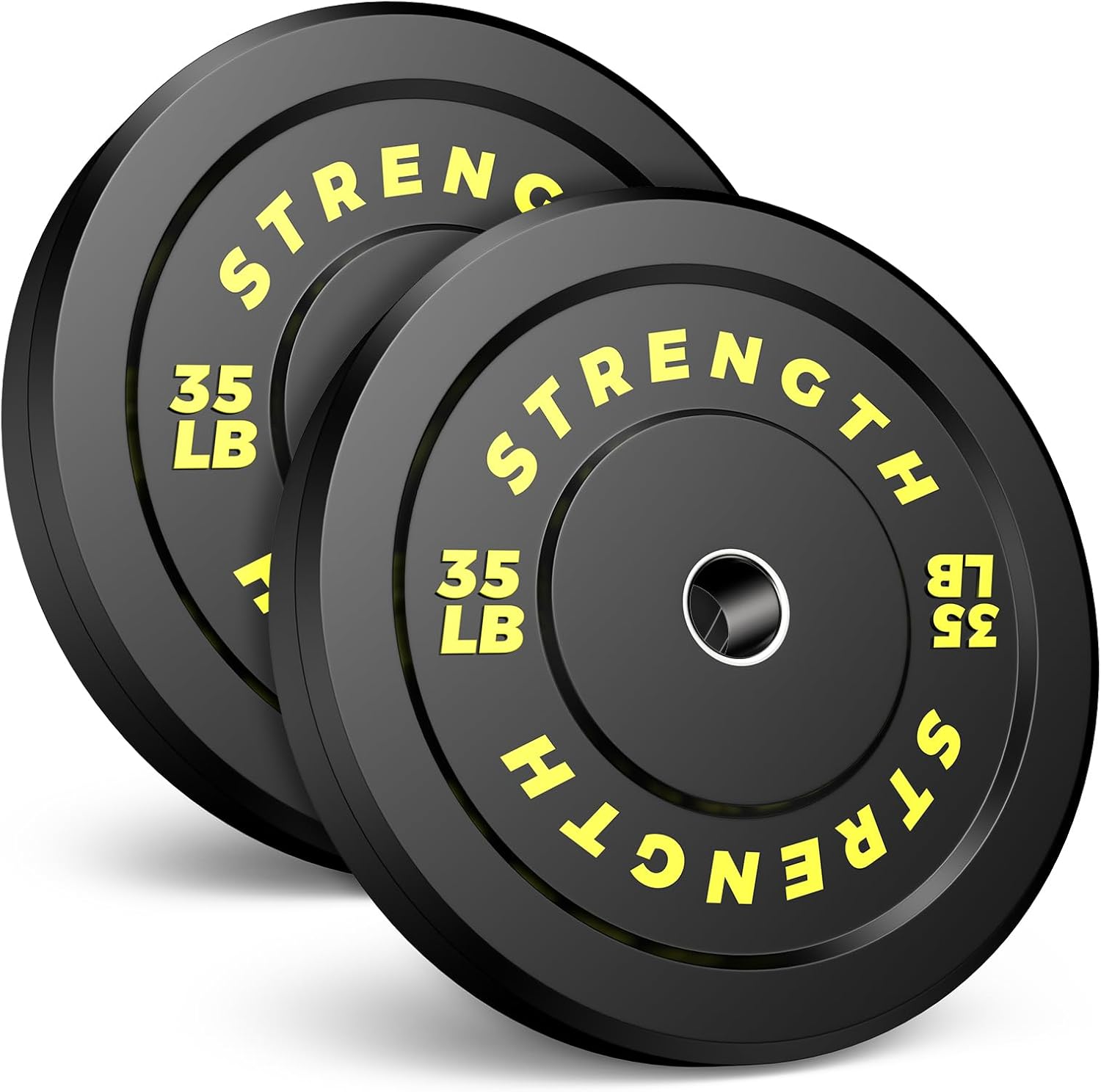 Olympic Bumper Plates Set - Virgin Rubber Weights for Training