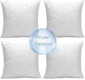 Waterproof Outdoor Pillows Set of 4 for Patio and Garden
