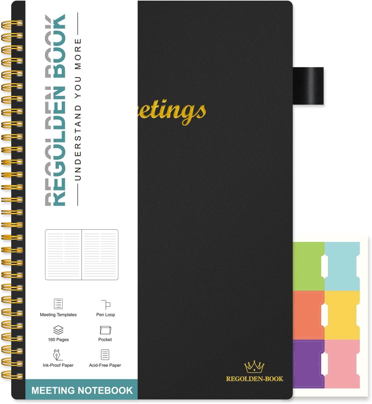 Regolden-Book Project Planner & Agenda Organizer