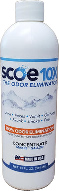 SCOE 10X Odor Eliminator Concentrate - Makes 1 Gallon, Pet Urine