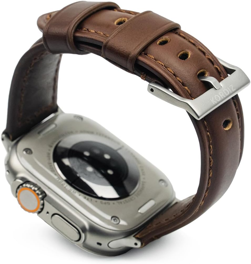 Traditional Leather Band for Apple Watch ULTRA & Series 11-7