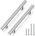 Probrico 5 Inch Polished Chrome Cabinet Handles 30 Pack - Modern Euro