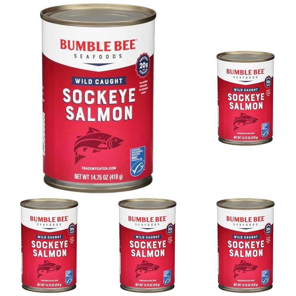 Bumble Bee Canned Salmon - Wild Caught Sockeye Salmon 14.75 oz