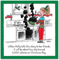 Design Design Christmas Napkins, 9 Square, Burn Calories