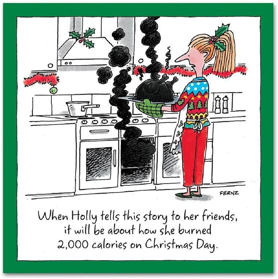Design Design Christmas Napkins, 9 Square, Burn Calories
