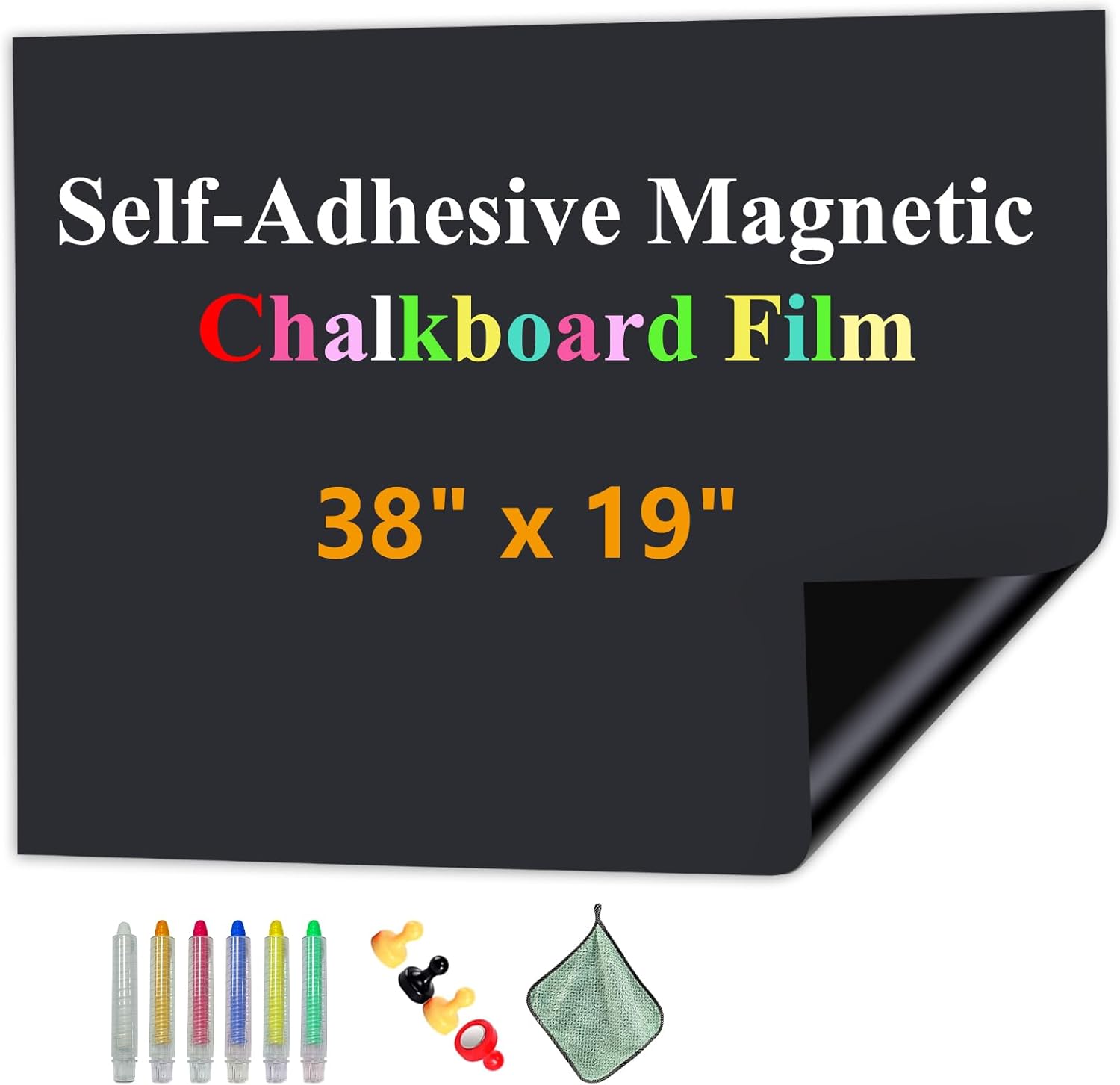 Magnetic Chalkboard Contact Paper for Creative Spaces and More