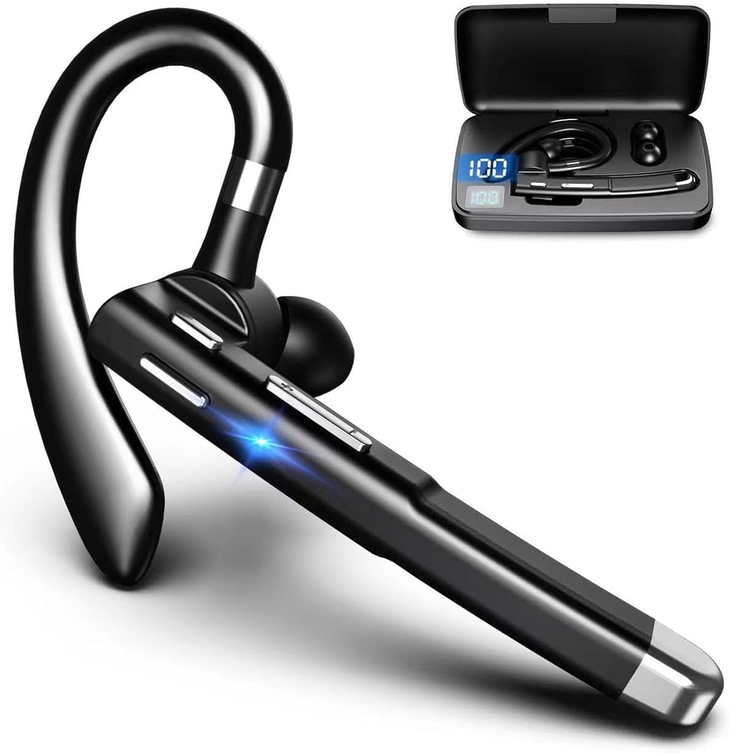 Hands-Free Bluetooth Earpiece: Crystal Clear Calls!