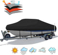 Heavy Duty 1200D PU Waterproof Boat Cover 17-19 ft - Trailerable
