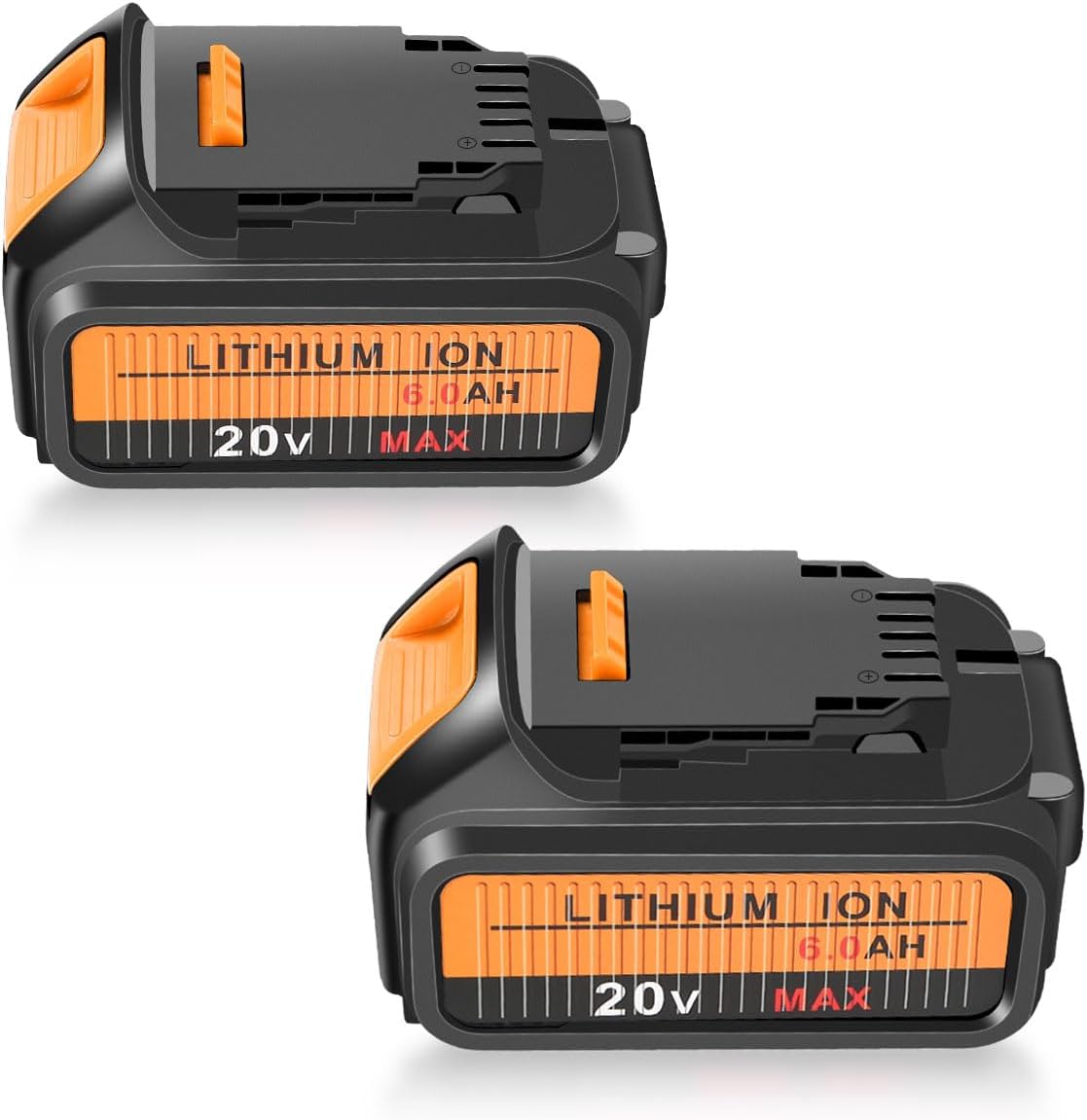 2Pack 20V 6.0Ah Replacement Battery for Dewalt Power Tools