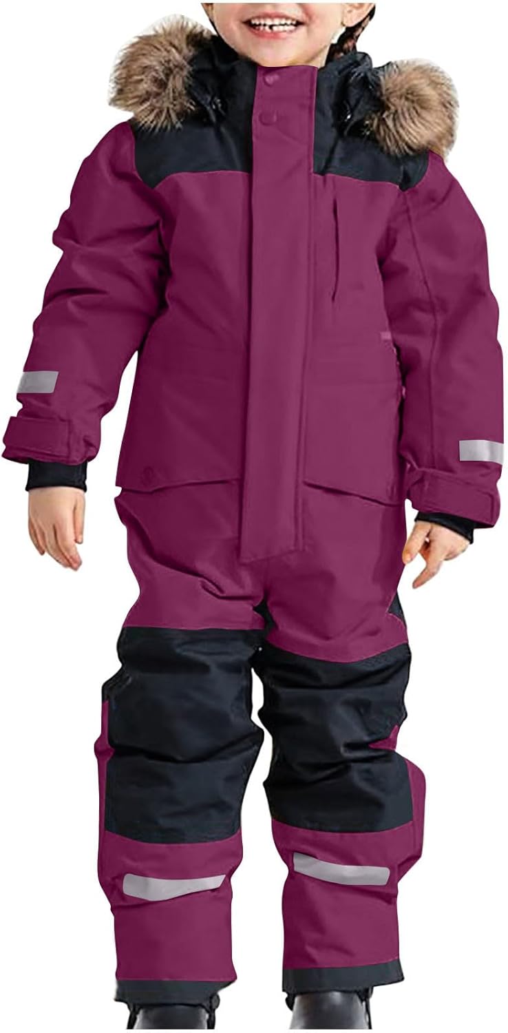 Snow Suit for Kids - Waterproof Windproof One Piece Snowsuit