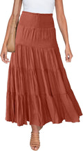 HAEOF Women's Summer Flowy Boho Maxi Skirt for Every Occasion
